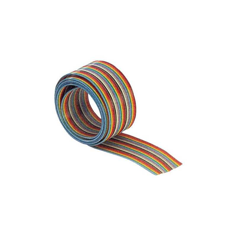 PRZEWÓD TAŚMA AWG28 1,27mm 14 żył KOLOROWA do złącz IDC / FC