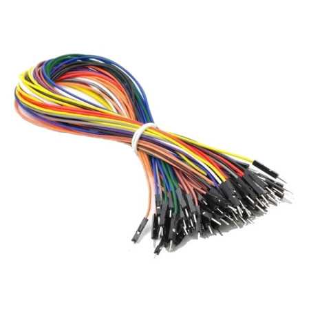 Zestaw 10szt Kabli-zworek 30cm połączeniowych WTYK-WTYK KOLOROWE /082 ARDUINO