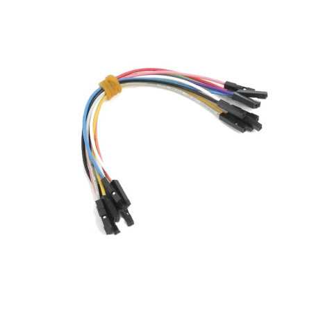 Zestaw 10szt Kabli-zworek 20cm połączeniowych GNIAZDO-GNIAZDO ŻEŃSKIE KOLOROWE /099 ARDUINO