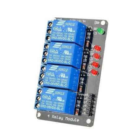 MODUŁ WYKONAWCZY 4 PRZEKAŻNIKÓW 5V ARDUINO