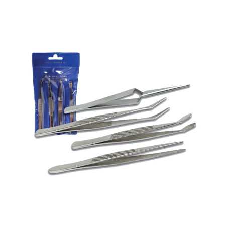 Zestaw 4 PĘSET PENSET STAL NIERDZEWNA