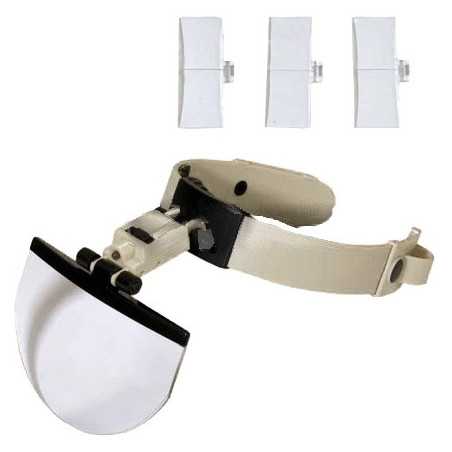 LUPA NA GŁOWĘ Z PODŚWIETLENIEM - 3 SOCZEWKI