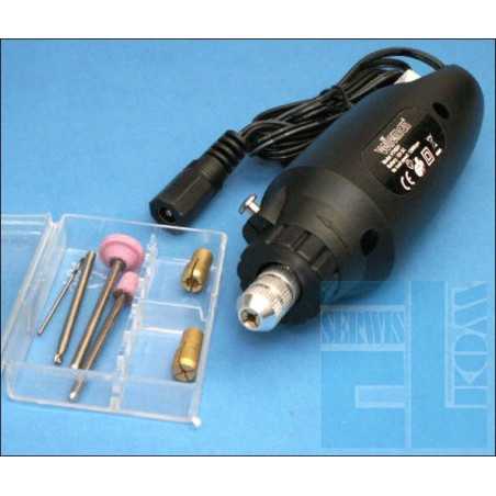 WIERTARKA MINI 12V + AKCESORIA 12000 obr/min.