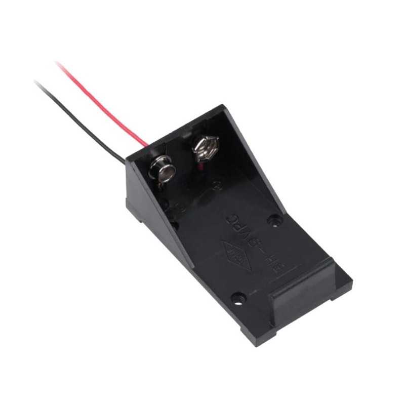 KOSZYK POJEMNIK BATERII 9V 6F22 PŁASKI OTWARTY