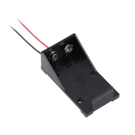 KOSZYK POJEMNIK BATERII 9V 6F22 PŁASKI OTWARTY