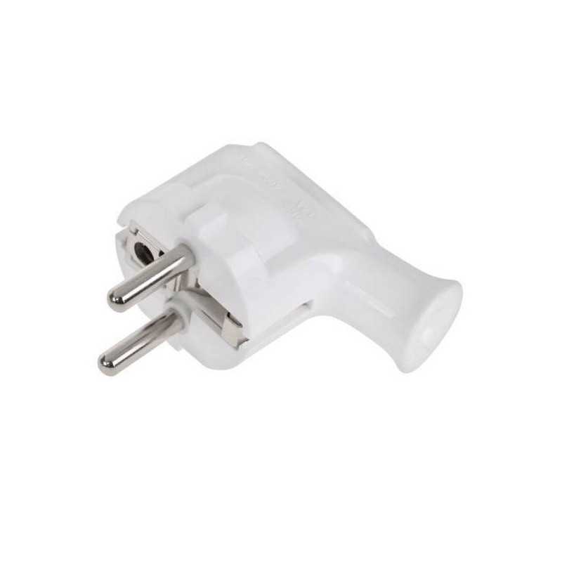 WTYCZKA SIECIOWA WT-35 KĄTOWA BIAŁA 230V 16A Z UZIEMIENIEM