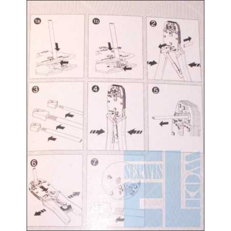 ZACISKARKA HT-2008R ZŁĄCZ RJ11 RJ12 RJ45 METALOWA