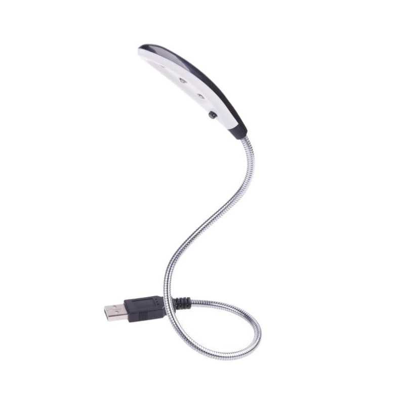 LAMPKA DIODOWA USB 3-LED DUŻA DO LAPTOPA Z WYŁ. QUER