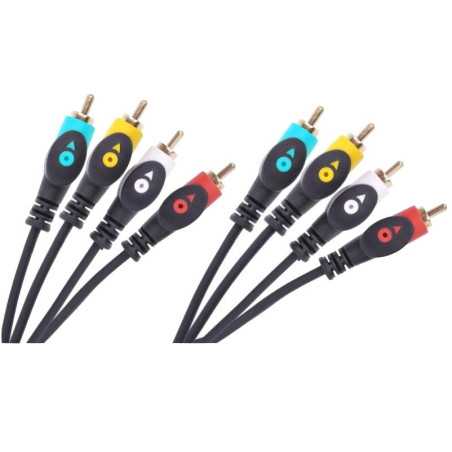 KABEL 4xRCA-4xRCA 3m CABLETECH ECONOMIC