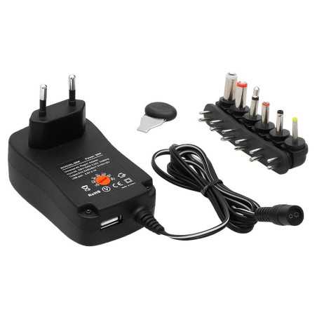 ZASILACZ REGULOWANY 3V-12V DC 2A 2000mA Z USB 5V /1586