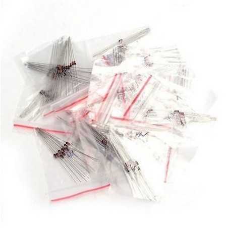 DIODA ZENERA ZESTAW 150szt DIOD 2V - 30V 0,5W