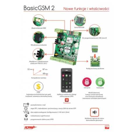 BasicGSM 2 MODUŁ POWIADOMIENIA I STEROWANIA GSM, TERMINAL GSM ROPAM