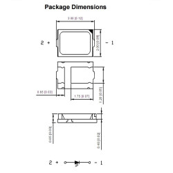 DIODA LED SMD 3020 BIAŁA 1100mcd 120st