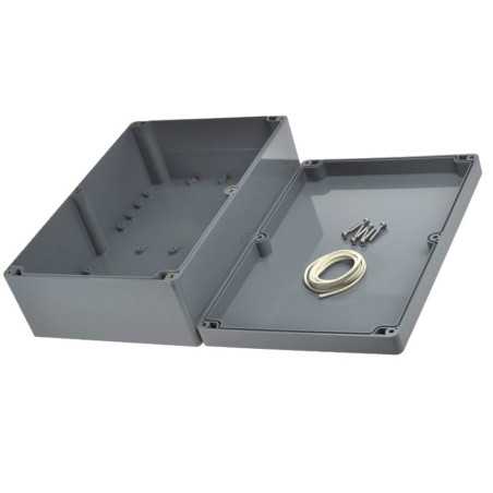 OBUDOWA G-378 ABS 265x185x95mm uszczelka IP65 CIEMNOSZARA