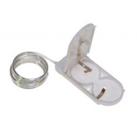 KOSZYK POJEMNIK NA 2 BATERIE CR2032 2032 BIAŁY Z WYŁĄCZNIKIEM