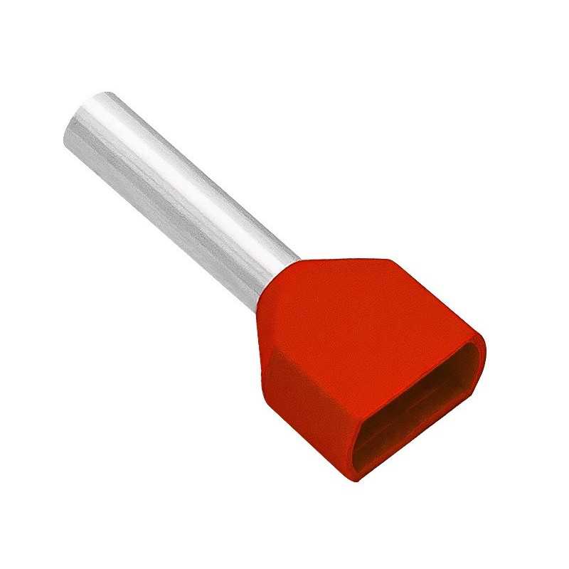 KONEKTOR TULEJKA PODWÓJNA 2,5mm 10szt CZERWONA KONEKTOR TULEJKA PODWÓJNA 2,5mm 10szt CZERWONA