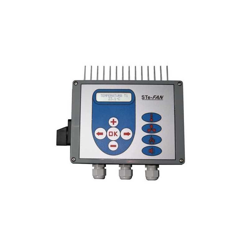 STe-FAN 20 v12 12A STEROWNIK REGULATOR WENTYLACJI Z PRZEWIETRZANIEM + CZUJNIK