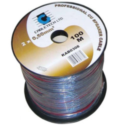 KABEL GŁOŚNIKOWY ZASILAJĄCY 2x0,35mm NIEBIESKI 1mb