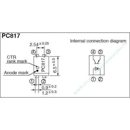 TRANSOPTOR PC817 C DIL-4