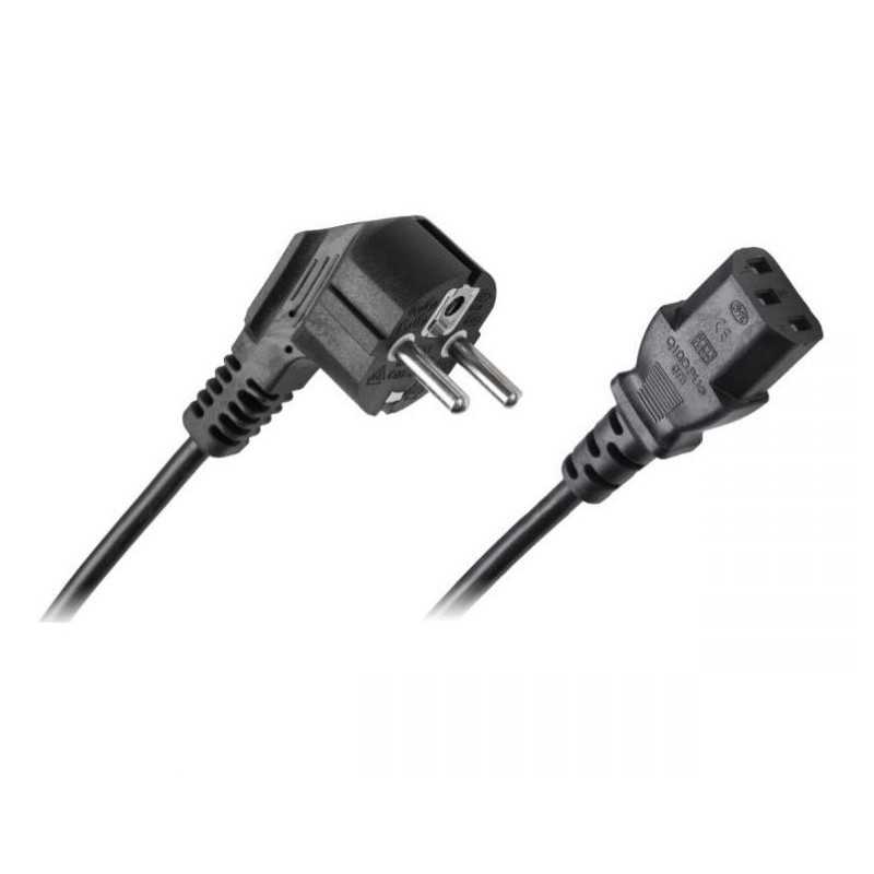 KABEL SIECIOWY ZASILAJĄCY KOMPUTEROWY PROSTY 1,5m 3 ŻYŁY