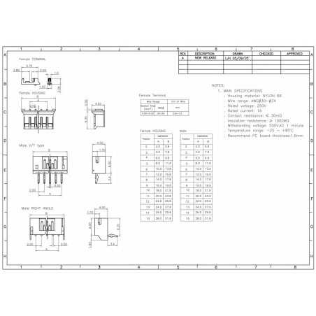 WTYK WS-2 S PROSTY 2mm 2-PIN - do GNIAZD HS