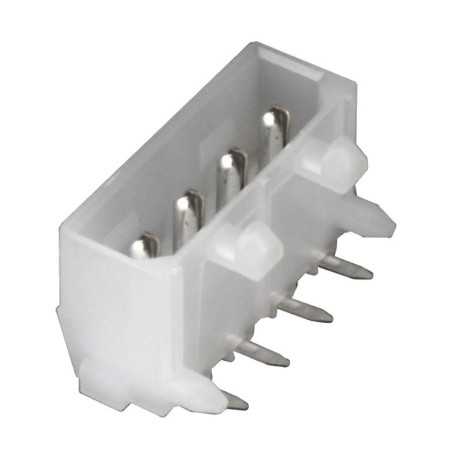 ZŁĄCZE 4P WTYK DO DRUKU KĄTOWY MĘSKI 5,08mm