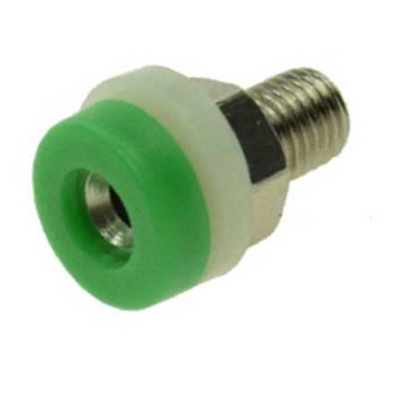 GNIAZDO BANAN 2mm ZIELONE 24.106.4 11mm M4