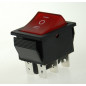 PRZEŁĄCZNIK C1570/IRS-203 CZERWONY PODŚWIETLANY ON-OFF-ON 3-POZYCYJNY KOŁYSKOWY