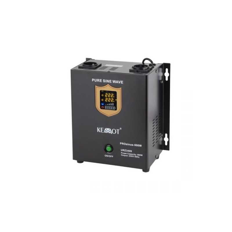 AWARYJNE ŻRÓDŁO ZASILANIA PROsinus-500W 800VA Przetwornica z przebiegiem sinusoidalnym KEMOT