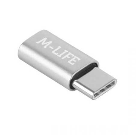 ADAPTER PRZEJŚCIÓWKA MICRO USB-USB C M-LIFE ML0850S
