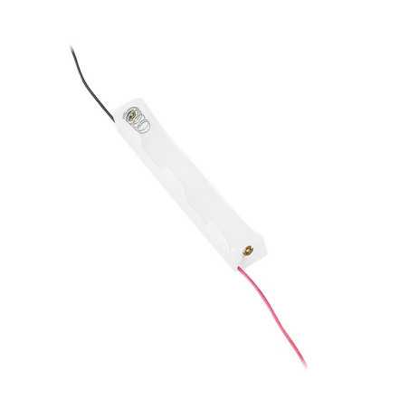 KOSZYK POJEMNIK BATERII 2x AA R6 PIONOWY z PRZEWODEM BIAŁY