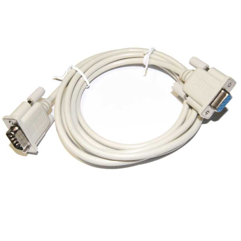 KABEL KOMPUTEROWY DB9 RS-232 wtyk-gniazdo 1,8m CZARNY