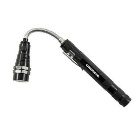 LATARKA 3 LED TELESKOPOWA GRUNDIG CZARNA