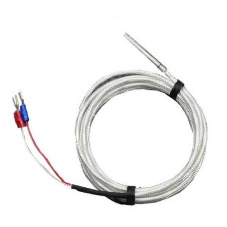 Czujnik Sonda temperatury Termopara K 800st. 4x30 PANCERZ METAL. 2-Pin 1m