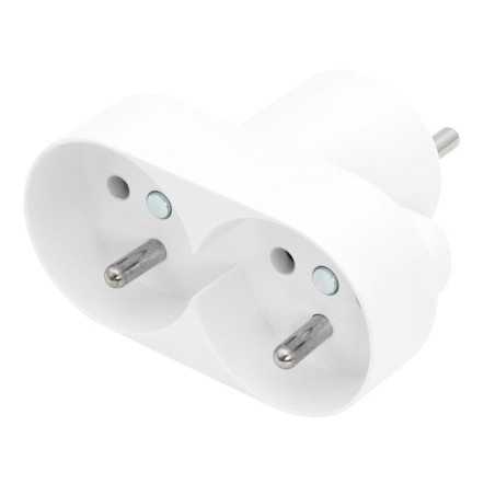 ROZGAŁĘZNIK SIECIOWY R-270P 2x GNIAZDA OWAL BIAŁY 230V 16A Z UZIEMIENIEM