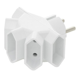 ROZGAŁĘZNIK SIECIOWY R-5 5x GNIAZDA PŁASKIE BIAŁY 230V 16A BEZ UZIEMIENIA