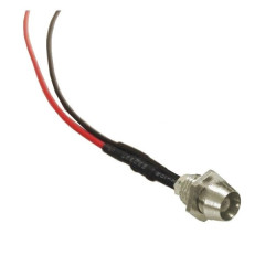 DIODA LED 3mm CZERWONA 12V MLECZNA KONTROLKA SYGNALIZACYJNA Z OPRAWKĄ /AK9355