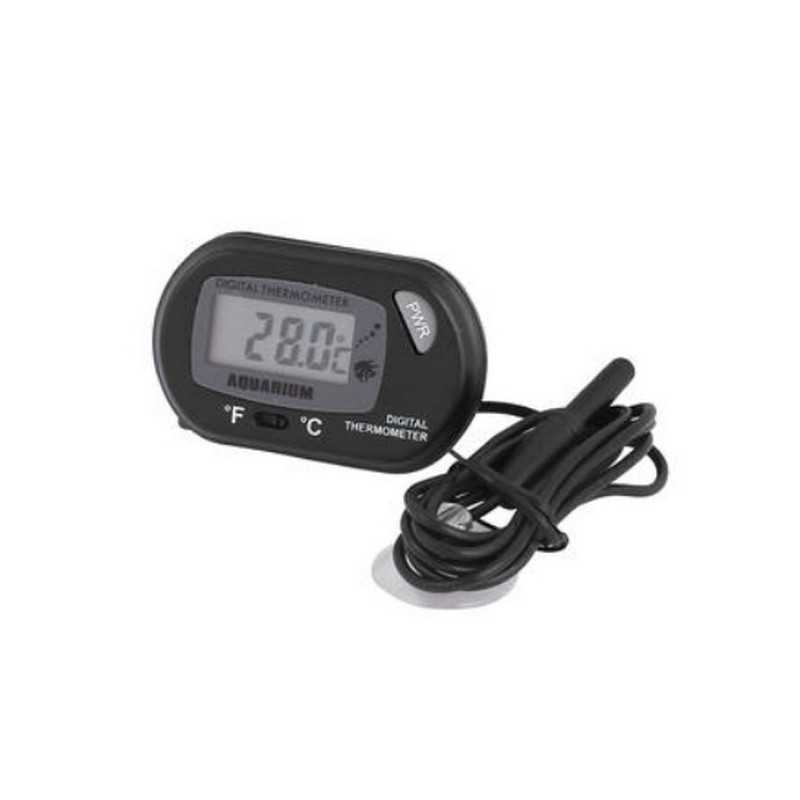 MIERNIK TEMPERATURY -50C 70C AKWARYSTYCZNY CZARNY