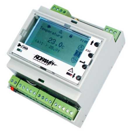 LCD-HMI-D4M PANEL HMI NA SZYNĘ DIN 4MODUŁY KOMPAT. BASICGSM2, MULTIGSM2 (BEZ PS)