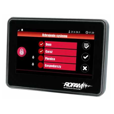 PANEL DOTYKOWY TPR-4BS-P 4,3" TFT LCD DOTYKOWY ABS CZARNY 123x89x18mm