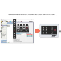 PANEL DOTYKOWY TPR-4BS-P 4,3" TFT LCD DOTYKOWY ABS CZARNY 123x89x18mm