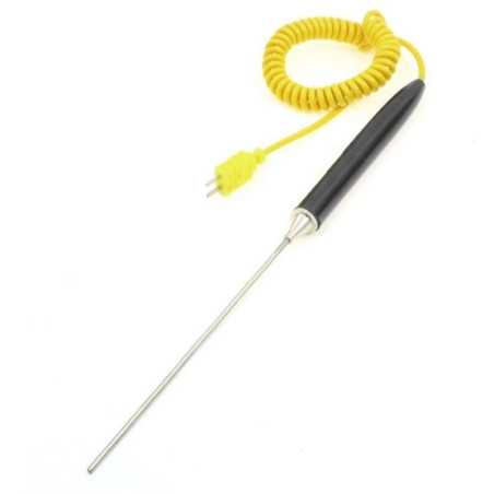 Czujnik Sonda temperatury Termopara K 1100 oC PRĘT 20cm BAGNETOWA WTYK NOŻOWY 2-Pin