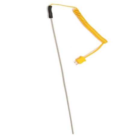Czujnik Sonda temperatury Termopara K 1300 oC PRĘT 50cm BAGNETOWA WTYK NOŻOWY 2-Pin