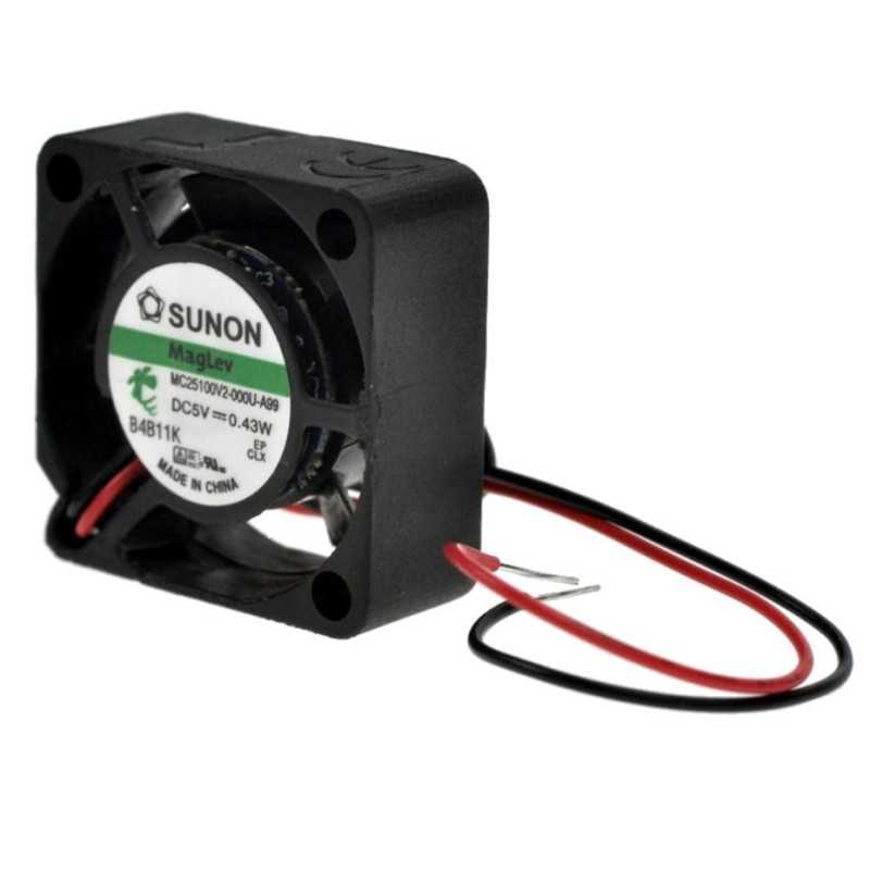 Wentylator 25x25x10 mm 5V DC MAGN. SUNON 0,4W 2P 5,1m3/h