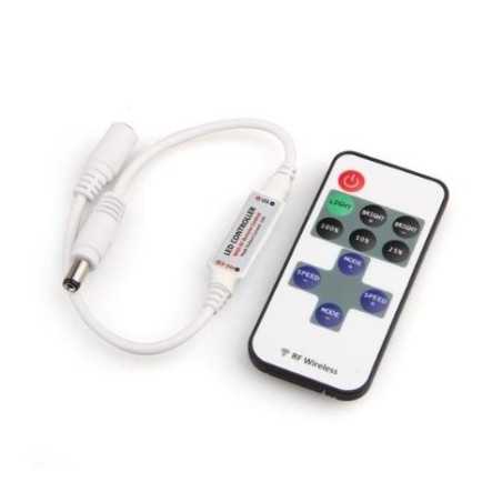 STEROWNIK LED TAŚM JEDNOKOLOROWYCH PILOT 11 KLAWISZY 12V