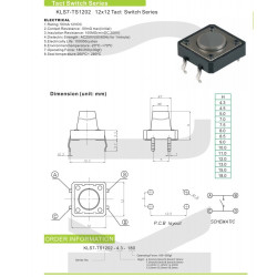 MIKROPRZYCISK TS1202 12x12mm h-12mm