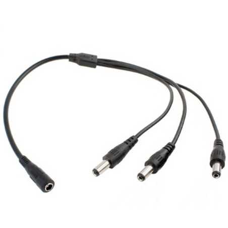 GNIAZDO DC 2,1/5,5 NA 3x WTYK 2,1/5,5 ROZGAŁĘŹNIK DC