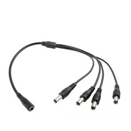 GNIAZDO DC 2,1/5,5 NA 4x WTYK 2,1/5,5 ROZGAŁĘŹNIK DC