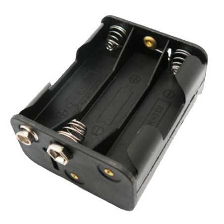 KOSZYK BATERII POJEMNIK 6x AA R6 ZE ZŁACZEM 9V 6F22