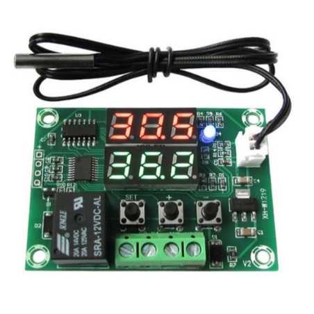MODUŁ STEROWNIK TEMPERATURY 12V -50 110C PODWÓJNY WYŚWIETLACZ W1219